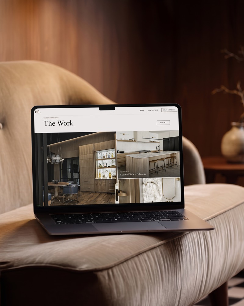 Rift website on a laptop